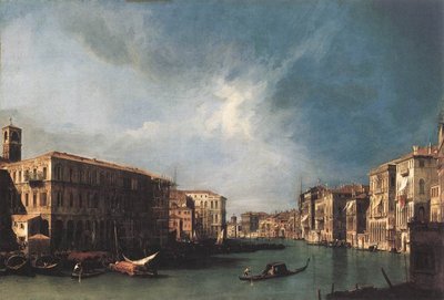 Der Canal Grande vom Rialto nach Norden von Giovanni Antonio Canal